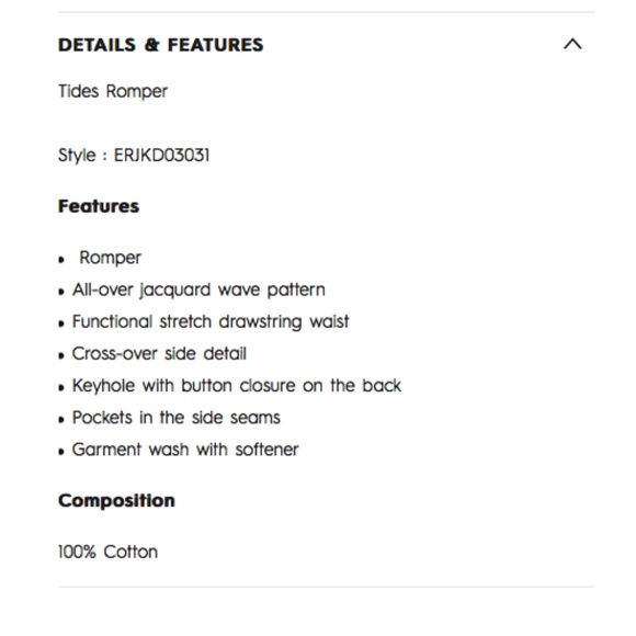 Roxy Blue Wave Print Open Side Cotton Romper - Picture 2 of 12